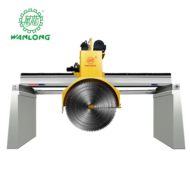 WANLONG QSQ-2200/2500/3000 Köprü Multiblade Mermer Granit Blok Kesme Makinesi Satılık